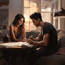 a young couple planning their LPA